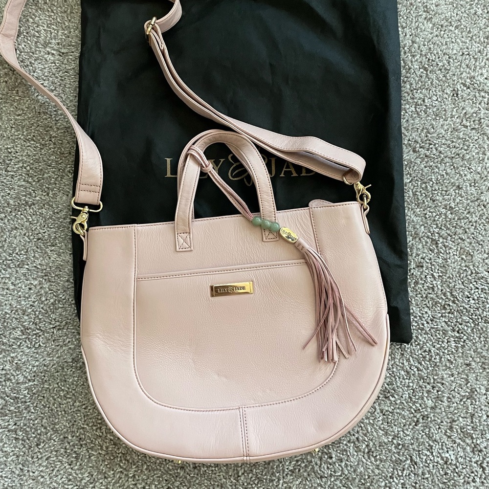 Vegan Leather Lily Jade Brittany Bag in Blush